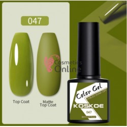 Oja semipermanenta KOSKOE color UV / LED Pure Color 8ml Cod 047 Moss